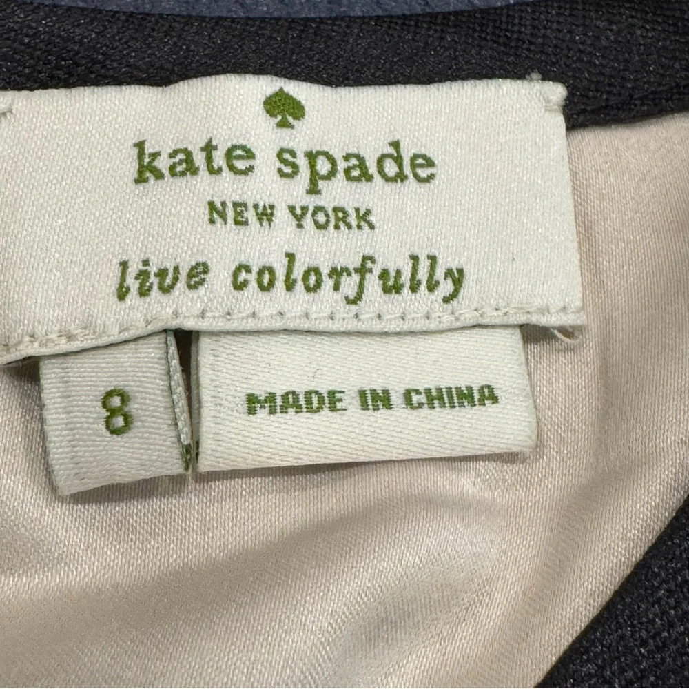 Kate Spade Black Scalloped Lace Blouse size 8